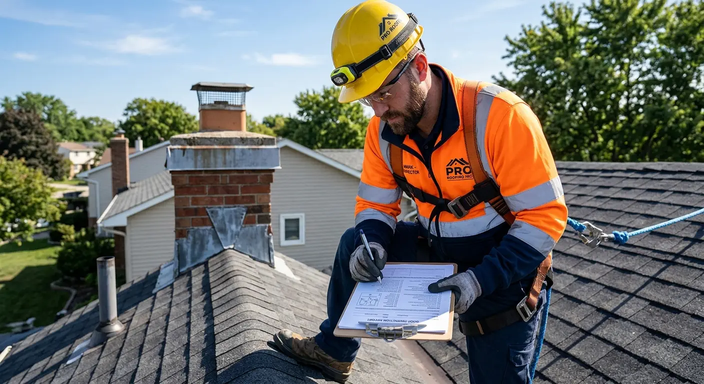 Professional roof inspection